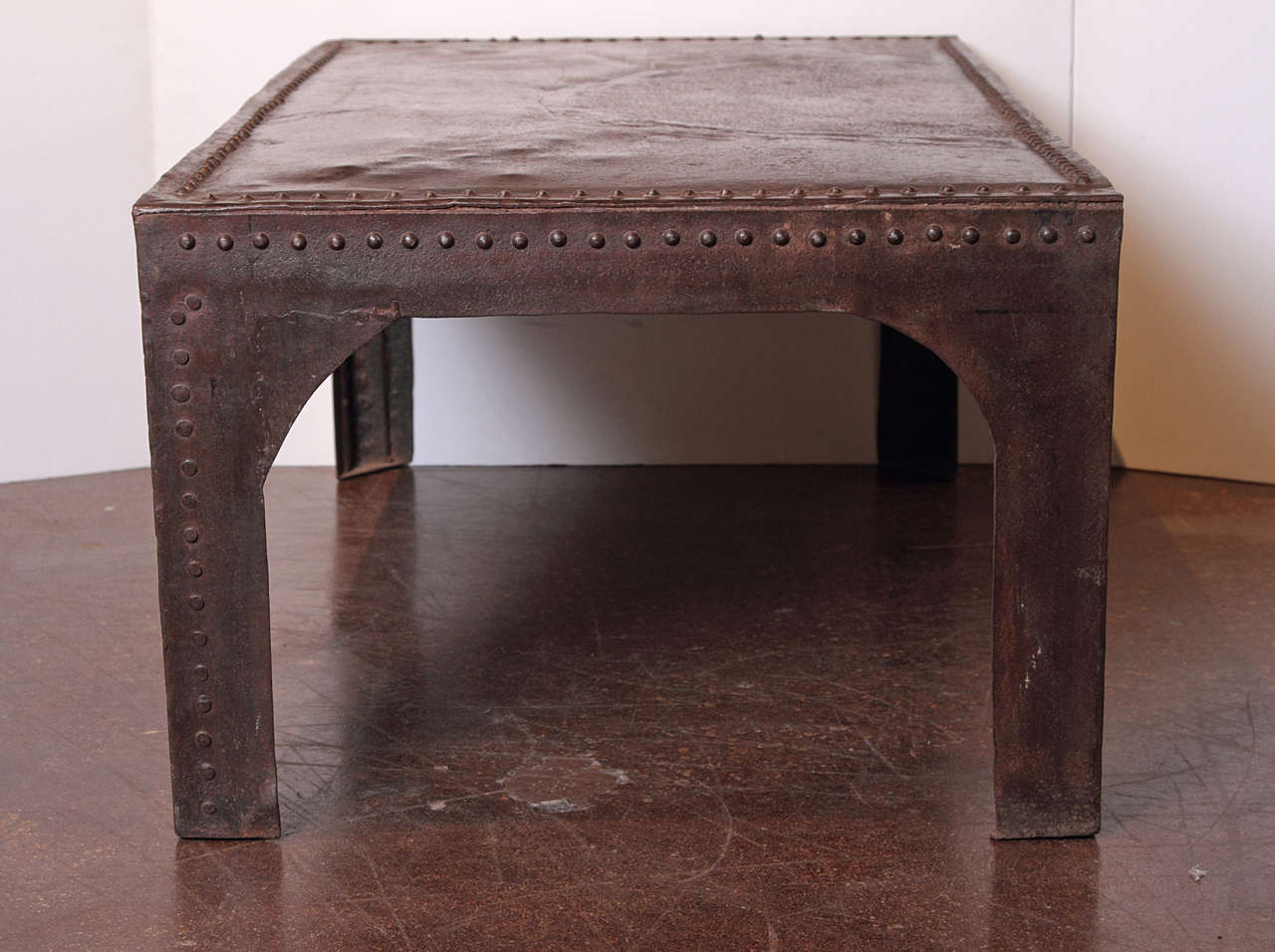 Industrial Styled Rivet Motif Coffee Table