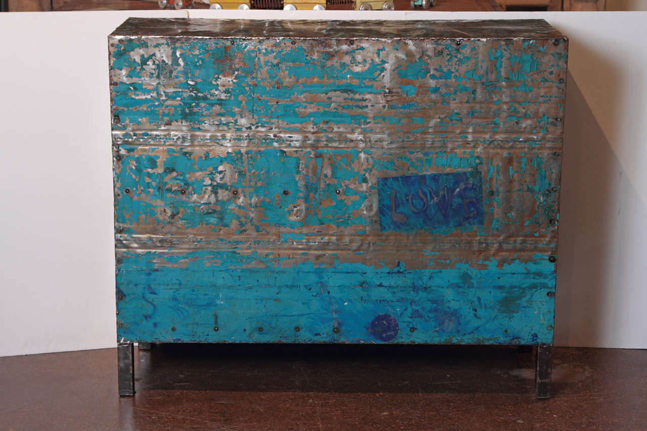 Artist Shop 'Love' Cabinet in Original Paint Finish In Good Condition In Dallas, TX