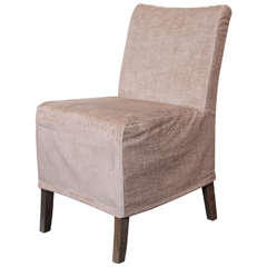 Slip Covered Casual Dining Chairs
