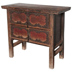 Antique Spanish 2-Drawer Entry Table 