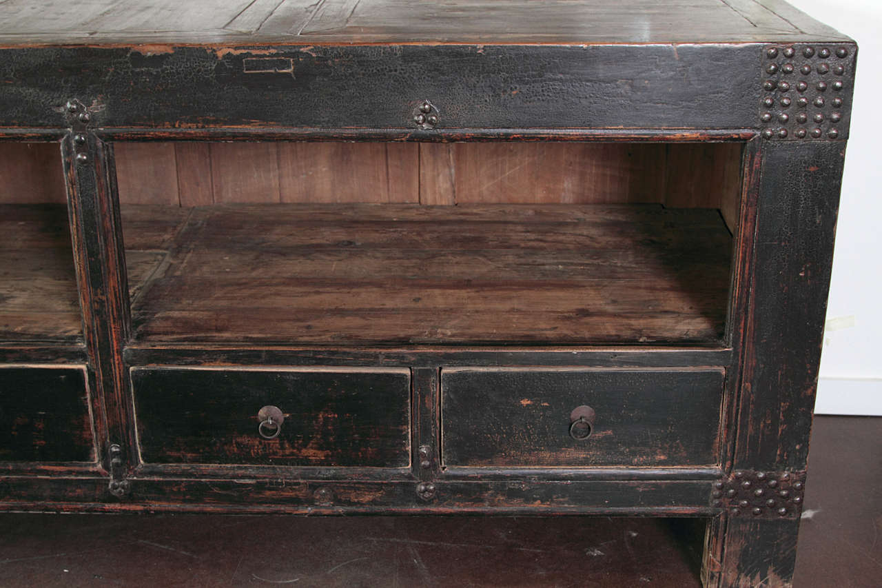 Early 20th Century Elm Open Front Server