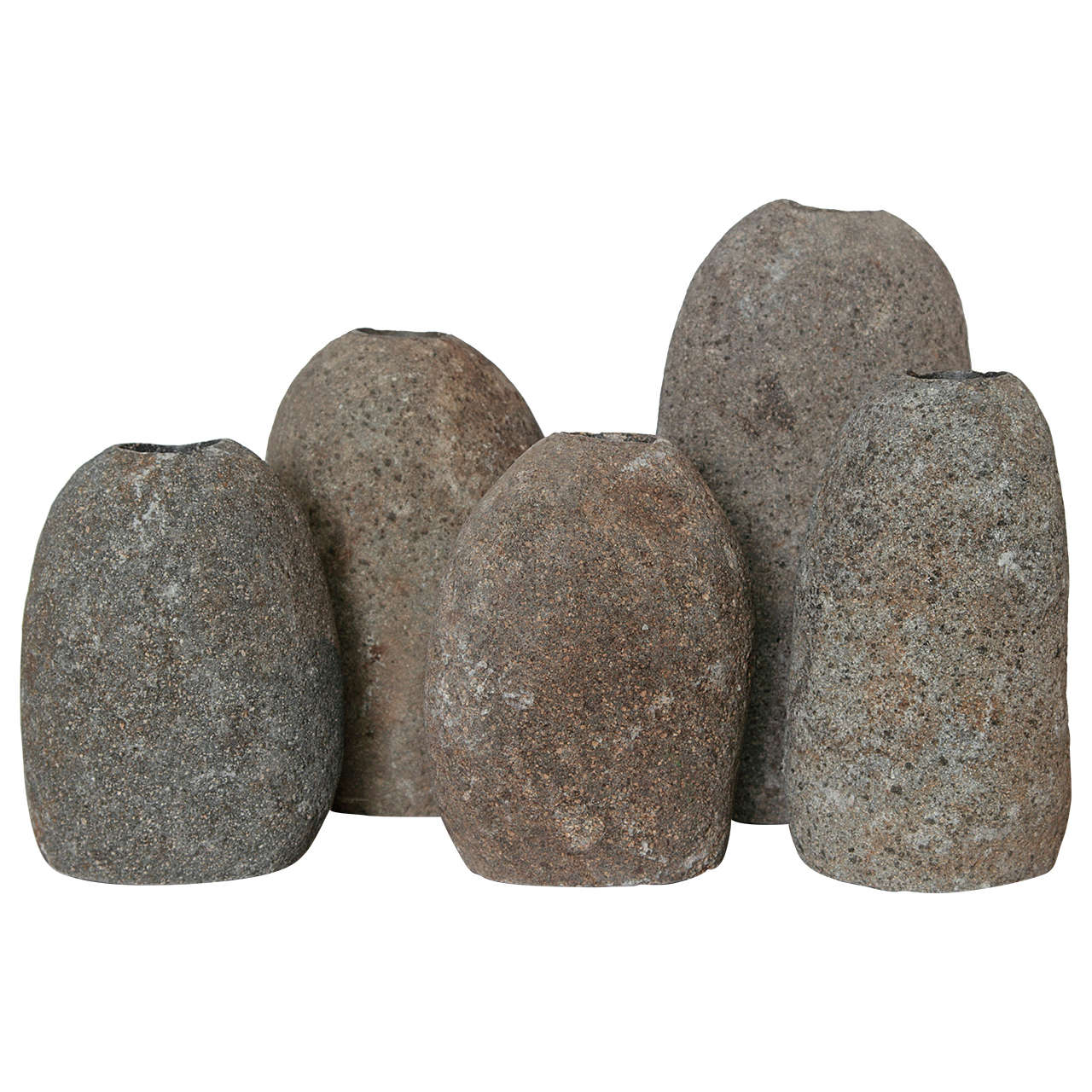 Collection of River Rock Candle Holders For Sale at 1stdibs