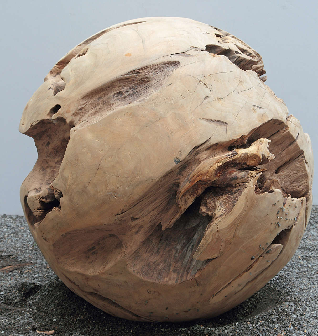 Large Teak Balls for Home Decor or Garden Accessories For 