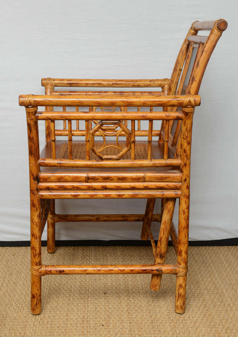 Fine English Bamboo Decorated Chair 1