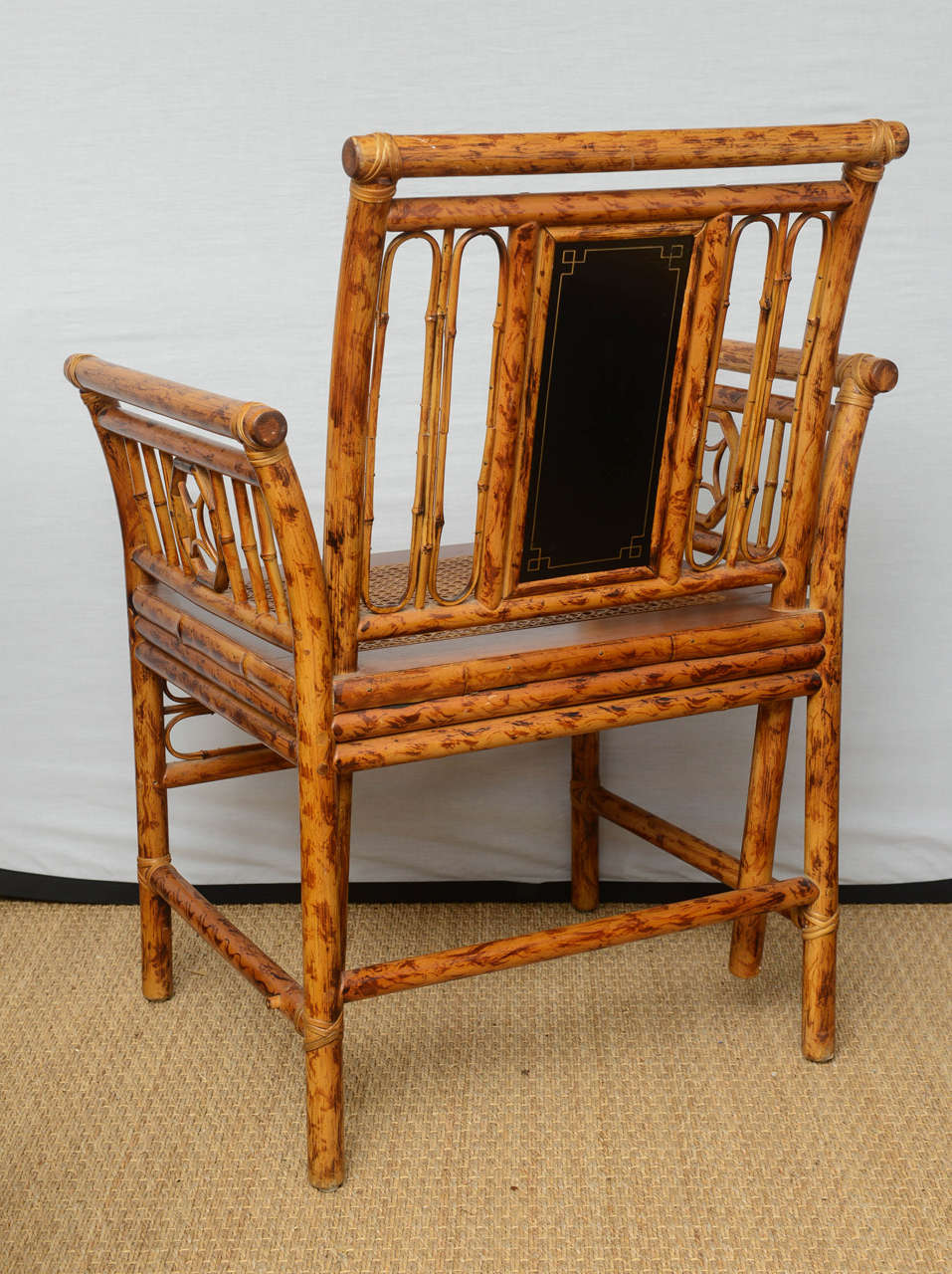 Fine English Bamboo Decorated Chair 2