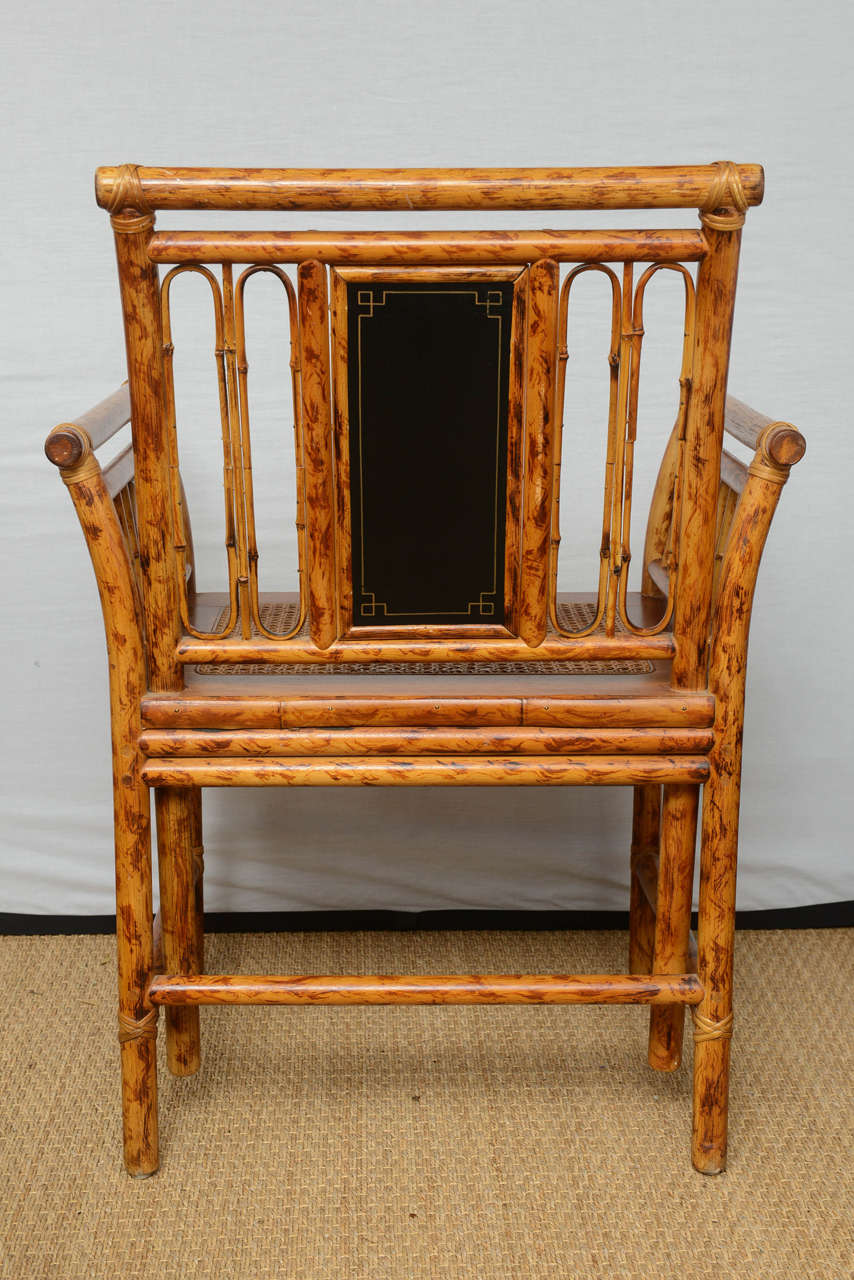 Fine English Bamboo Decorated Chair 3