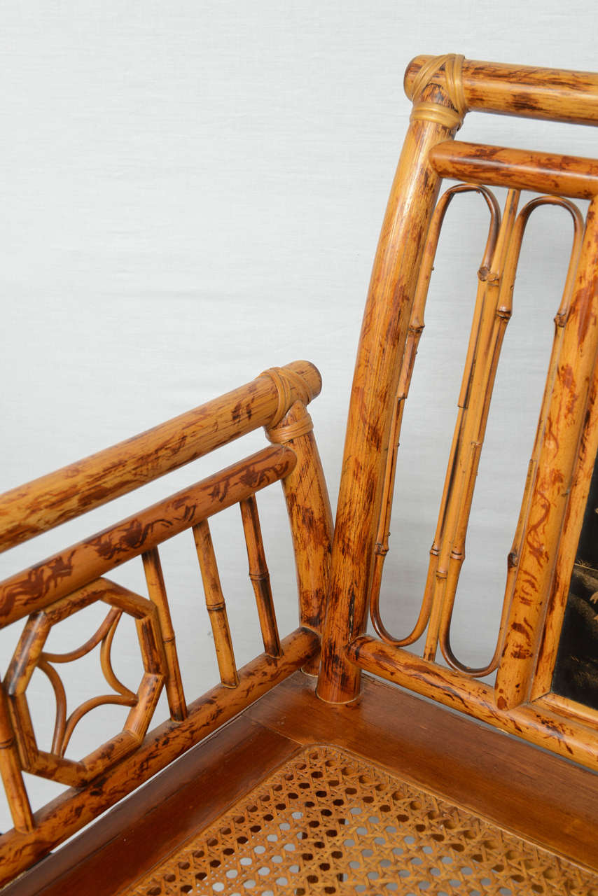 Fine English Bamboo Decorated Chair 5