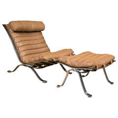 Lounge Chair and Ottoman by Arne Norell 3