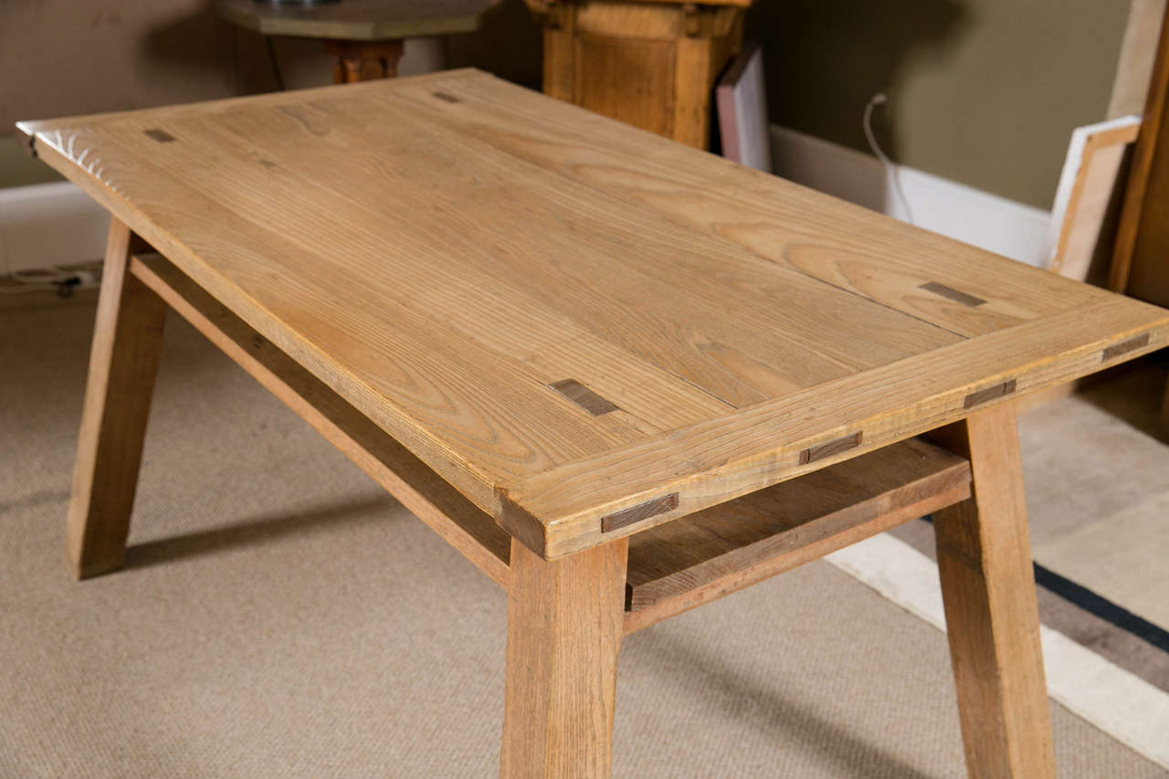 English Elm Table by Stanley Webb Davies For Sale