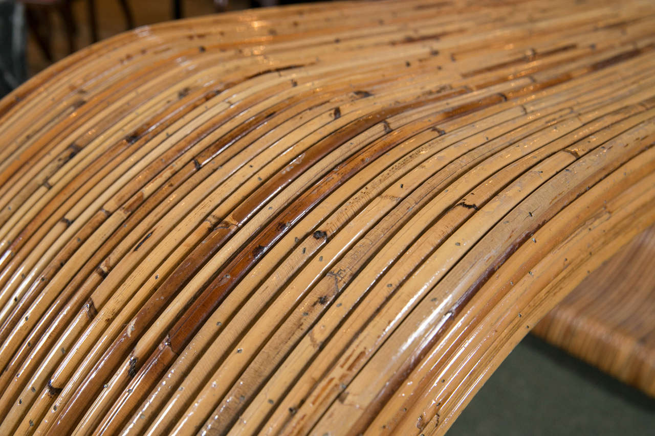 Late 20th Century Rattan Console Table