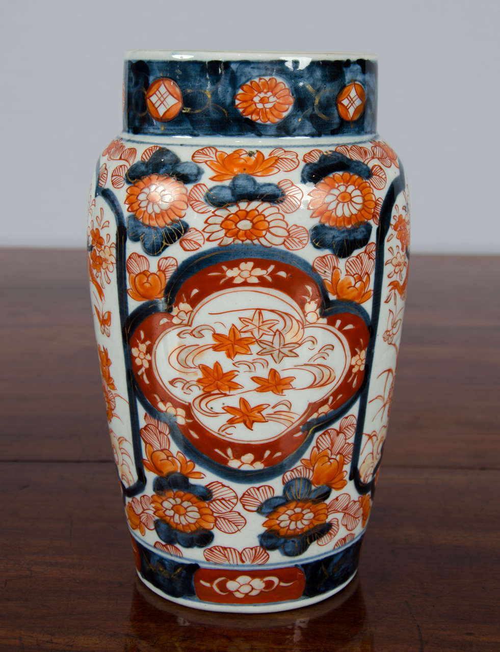 Pair of Japanese Imari Column Shaped Vases 1