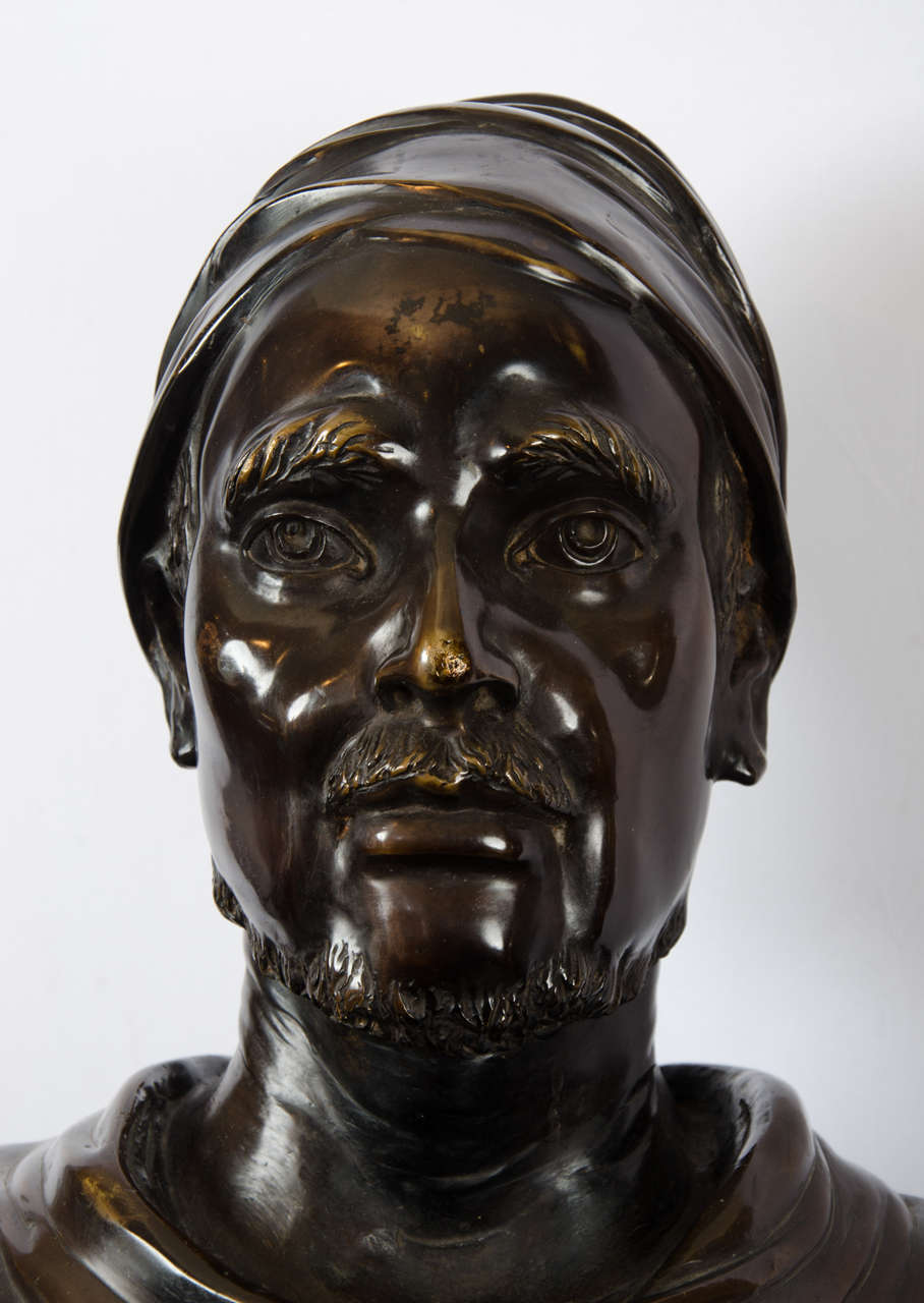 European 19th Century Bronze Bust