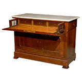 19th Century French Mahogany Commode with Pull-Out Desk