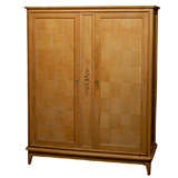 French 1940's Cerused Wood Armoire