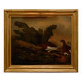 Signed Oil Painting of Quail