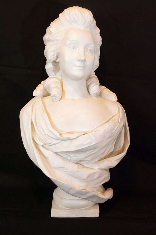 A perian bust of a French Lady of Nobility