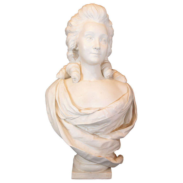 French Parian bust of a Lady