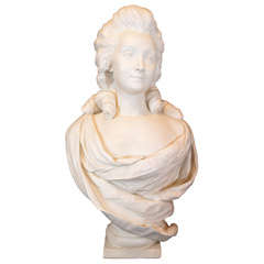 Antique French Parian bust of a Lady