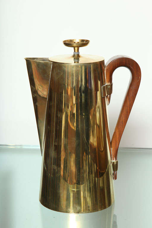 Mid-20th Century Tommi Parzinger Brass Coffee Pot, 1960s