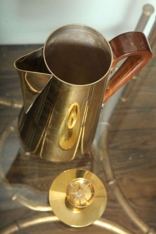 Tommi Parzinger Brass Coffee Pot, 1960s 1