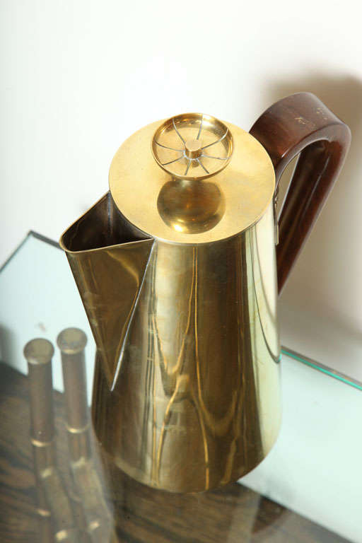 Tommi Parzinger Brass Coffee Pot, 1960s 5