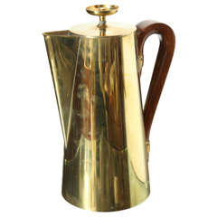 Tommi Parzinger Brass Coffee Pot, 1960s