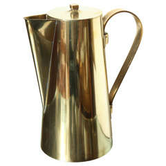 All Brass Tommi Parzinger Coffee Pot, 1960s
