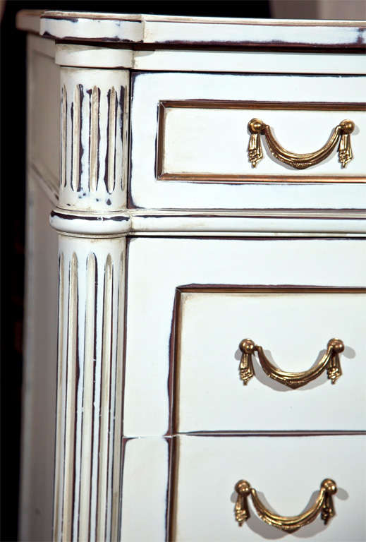 Argentine Six-Drawer Hi Chest Louis XVI Style Maison Jansen Stamped