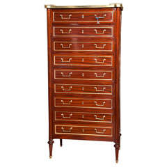 Maison Jansen Louis XVI Style Tall Chest of Drawers