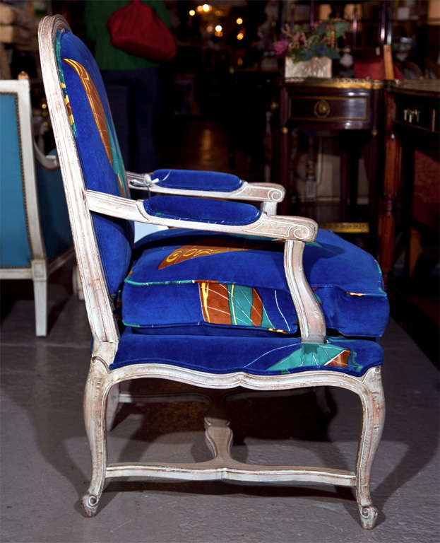 Argentine Pair of Maison Jansen Louis XV Style Arm Chairs