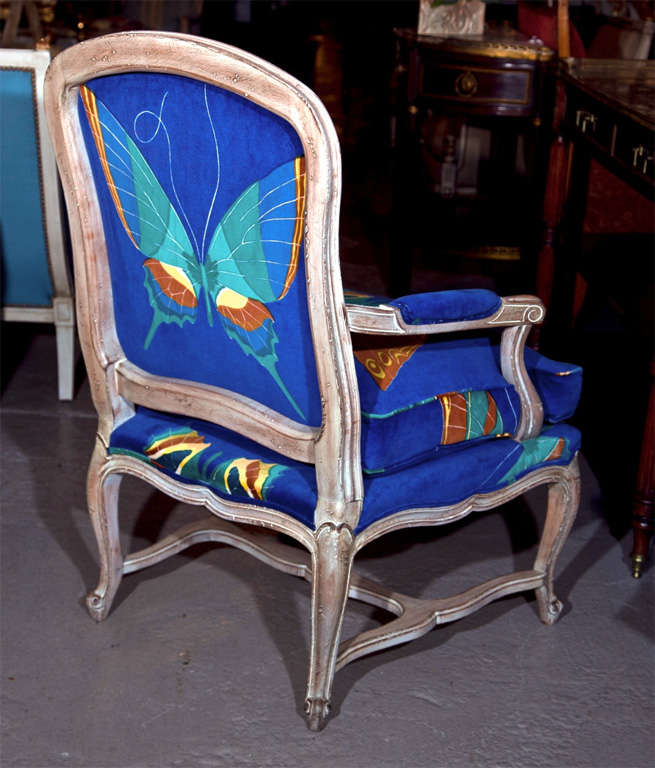 Mid-20th Century Pair of Maison Jansen Louis XV Style Arm Chairs
