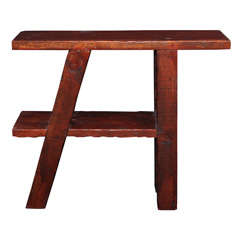 Rustic Asymmetrical Folk Art table