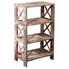 Painted Four-Tier Bookstand