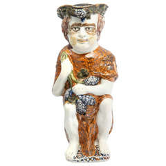 Important Prattware "Bacchus" Toby Jug