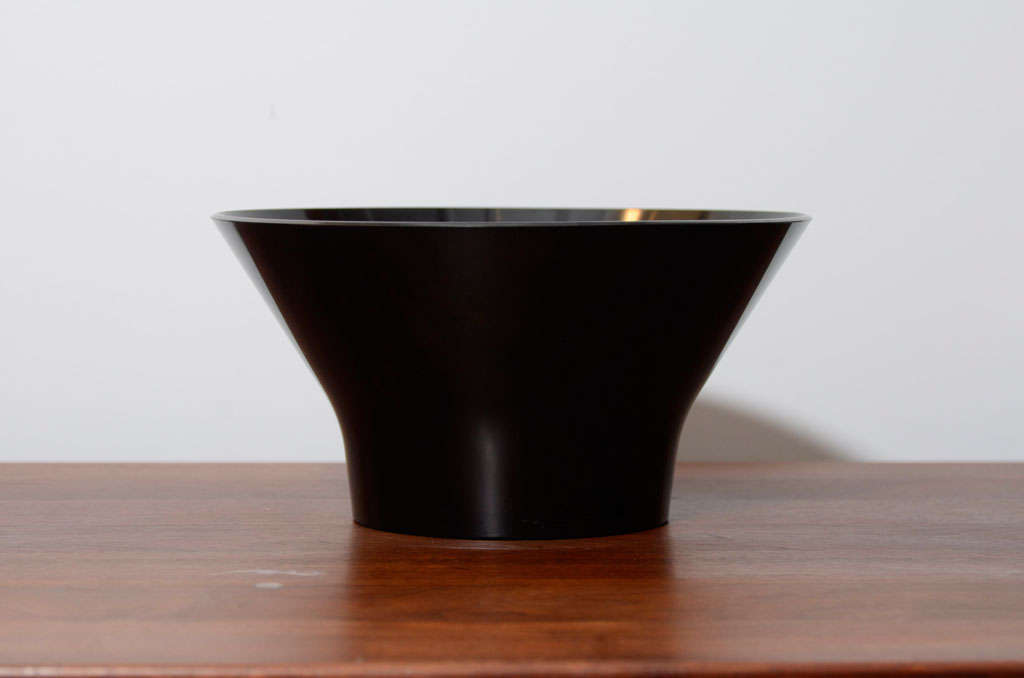 Modernist Black Melamine Bowl by Torben Orskov
