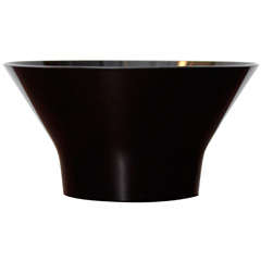 Vintage Modernist Black Melamine Bowl by Torben Orskov