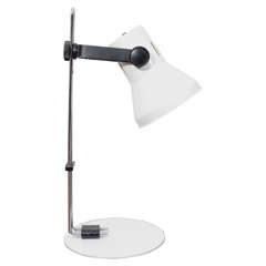 White Metal Task Lamp Model #650 by Tensor