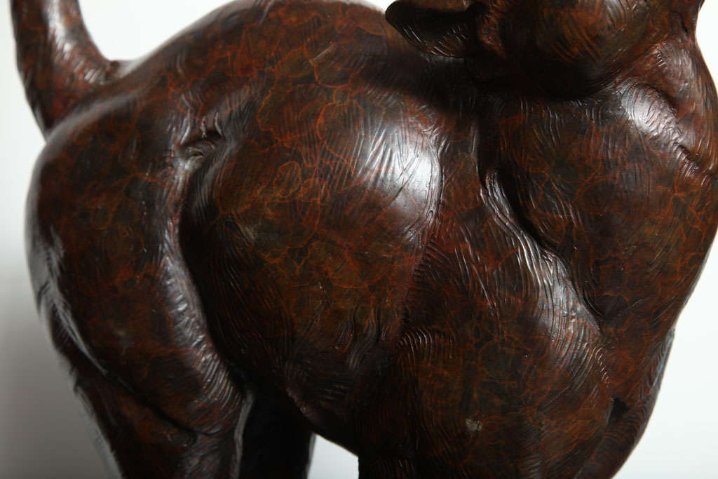 Bronze Figure of a Cat by Dan Ostermiller 3