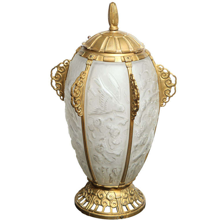 Rare Art Deco Lamp by Sabino