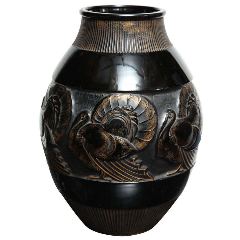 Important Art Deco Vase by Sabino