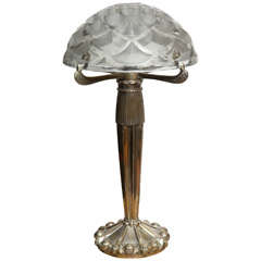 Rene Lalique "Rinceaux" Table Lamp