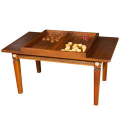 Vintage Backgammon Games Table