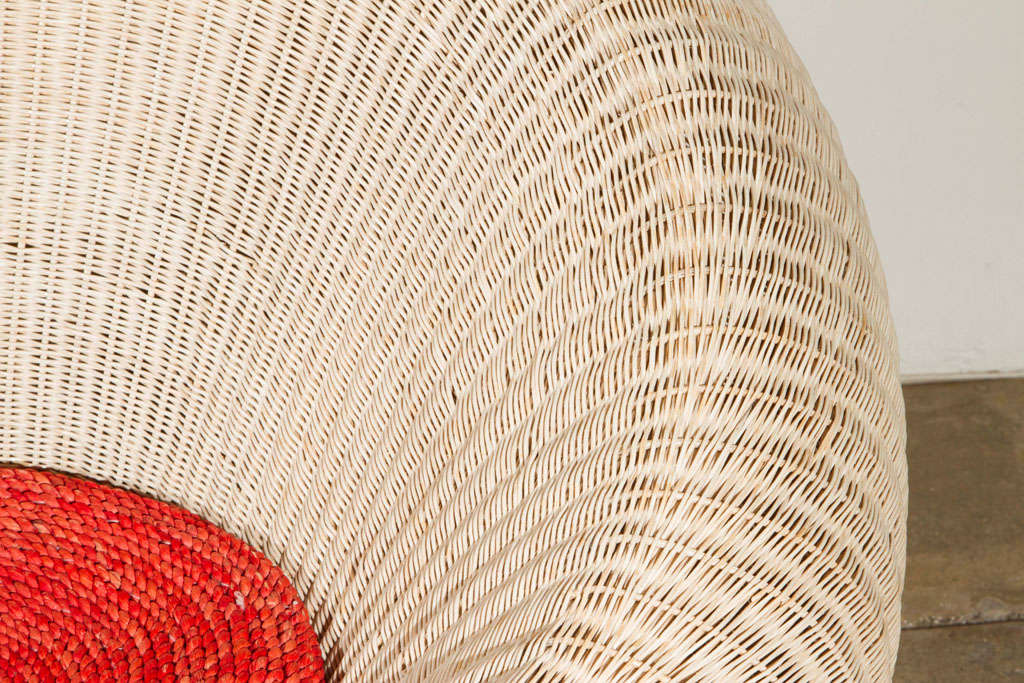 Palla Chair by Giovanni Travasa (off white) In Good Condition In Santa Monica, CA