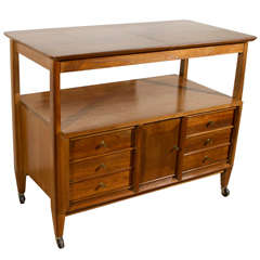 Mid-Century Tea Cart Server