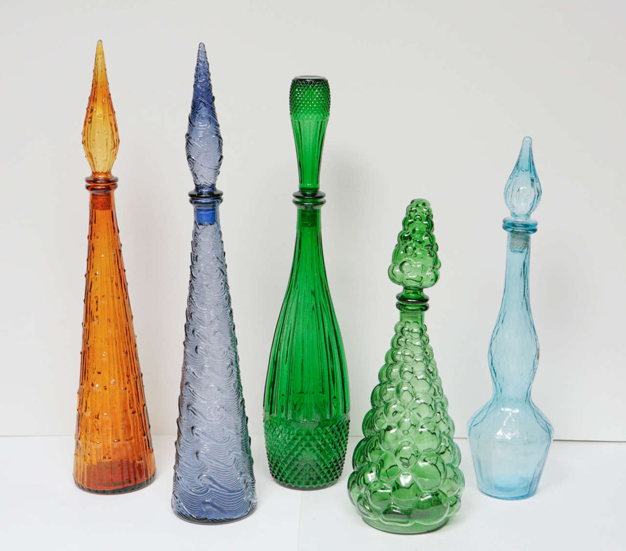 Assorted Mid-century Murano Bottles