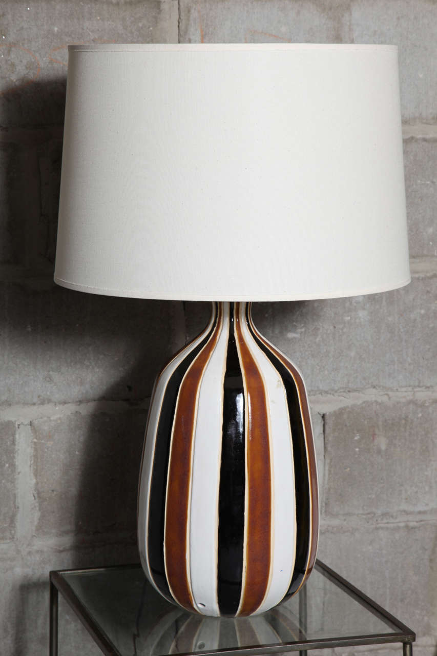Bold lines create handsome lamps, 17 1/2