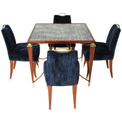 Opulent 1940's Arturo Pani Table and Chairs