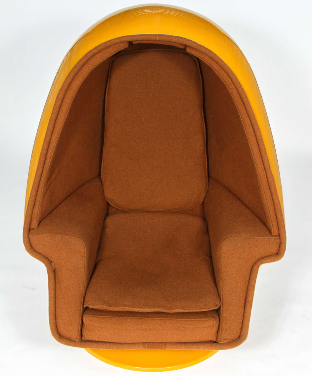 1970 Jahrgang Lee West  Alpha Chamber Egg Pod Stereo-Stuhl (Moderne der Mitte des Jahrhunderts)