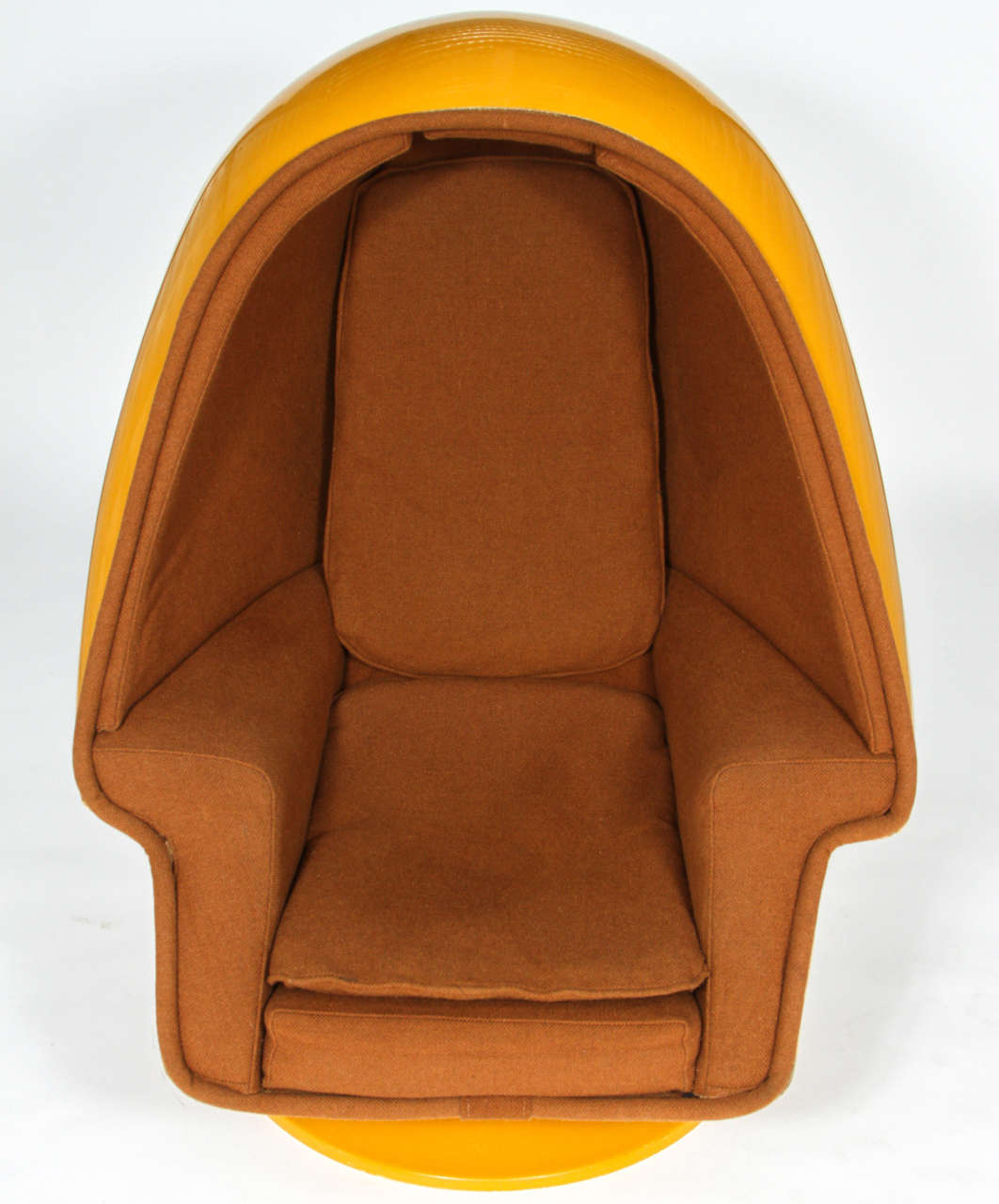 1970 Vintage Lee West Alpha Chamber Egg Pod Stereo Chair 