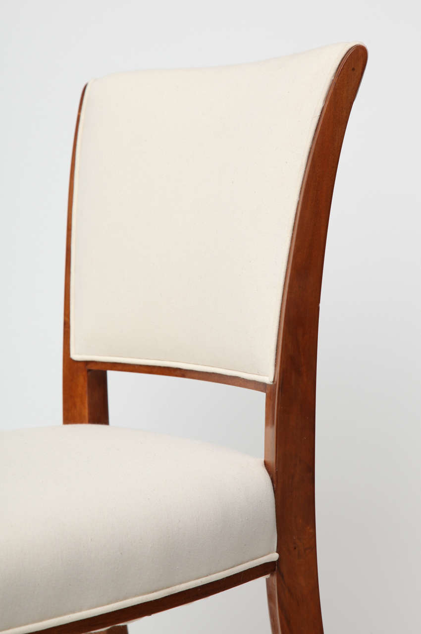 Mid-20th Century Fine and Rare Art Deco Side Chair by Jules Leleu